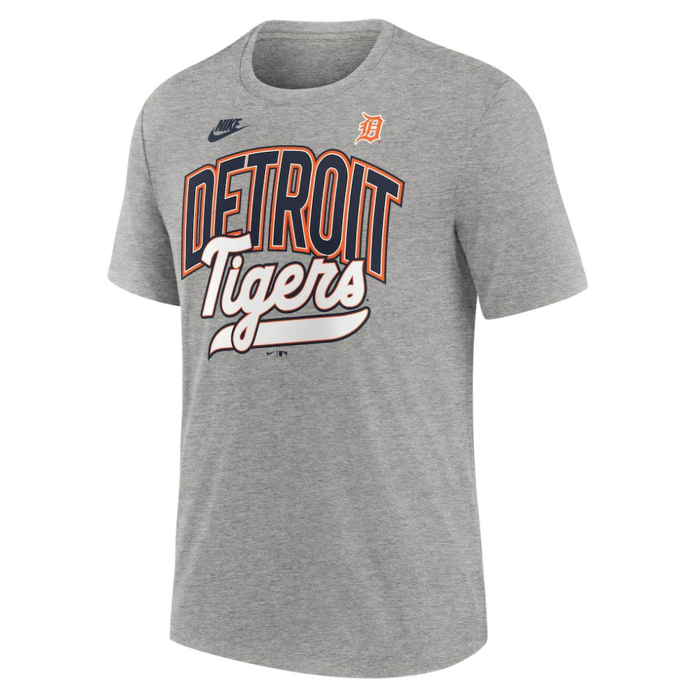 Detroit Tigers Nike Cooperstown Collection Retro Tri-Blend T-Shirt - Heather Gray - Nike Sale