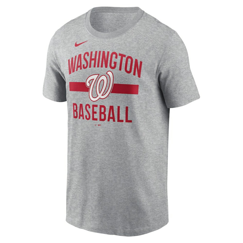 Washington Nationals Nike  Arched T-Shirt - Heather Gray - Nike Sale