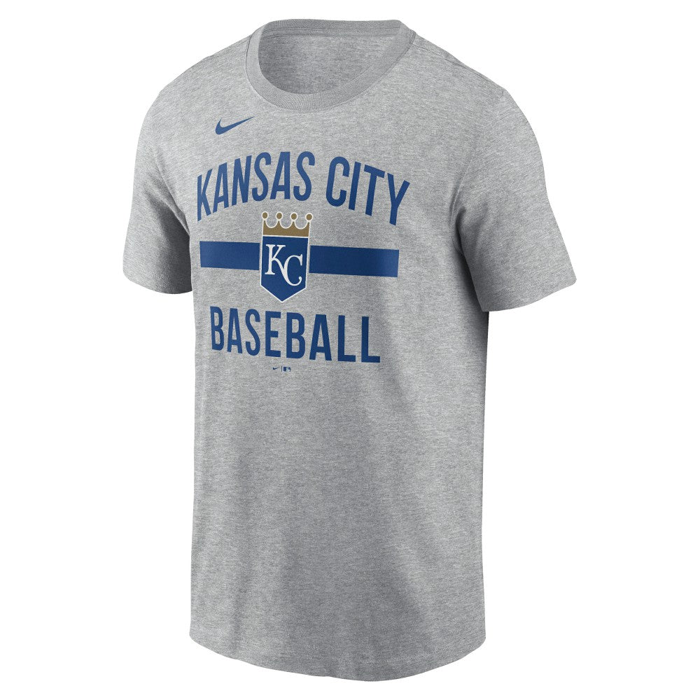 Kansas City Royals Nike  Arched T-Shirt - Heather Gray - Nike Discount