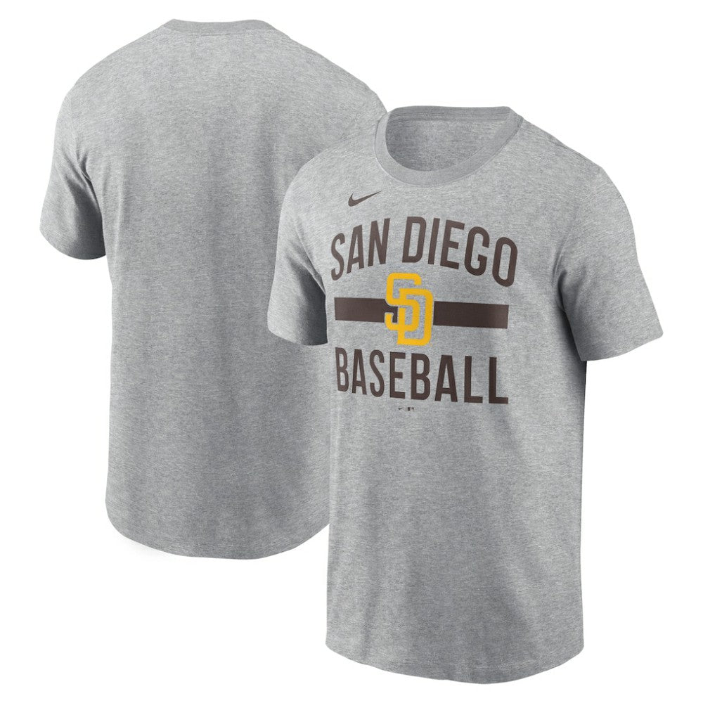 San Diego Padres Nike  Arched T-Shirt - Heather Gray - Nike Discount