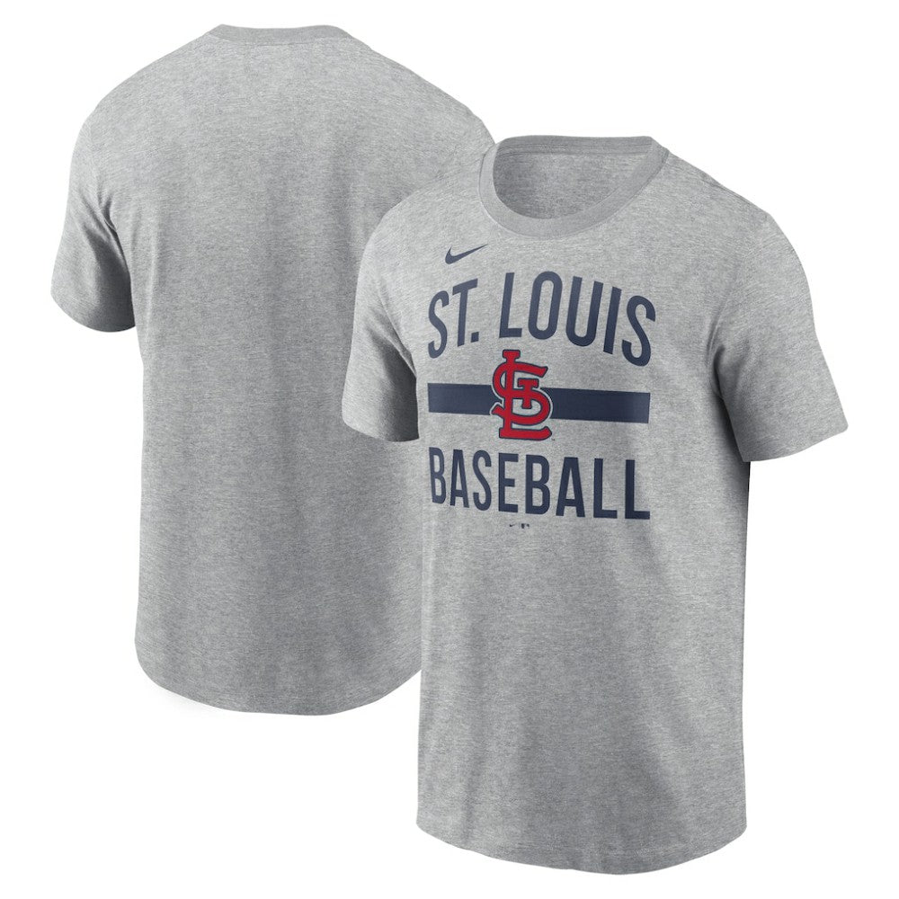 St. Louis Cardinals Nike  Arched T-Shirt - Heather Gray - Nike Online