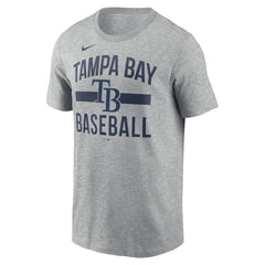 Tampa Bay Rays Nike  Arched T-Shirt - Heather Gray - Nike on Sale