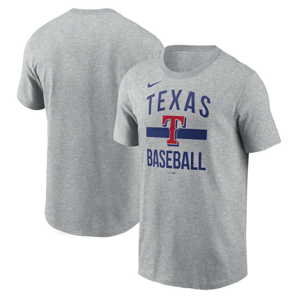 Texas Rangers Nike  Arched T-Shirt - Heather Gray - Nike Online