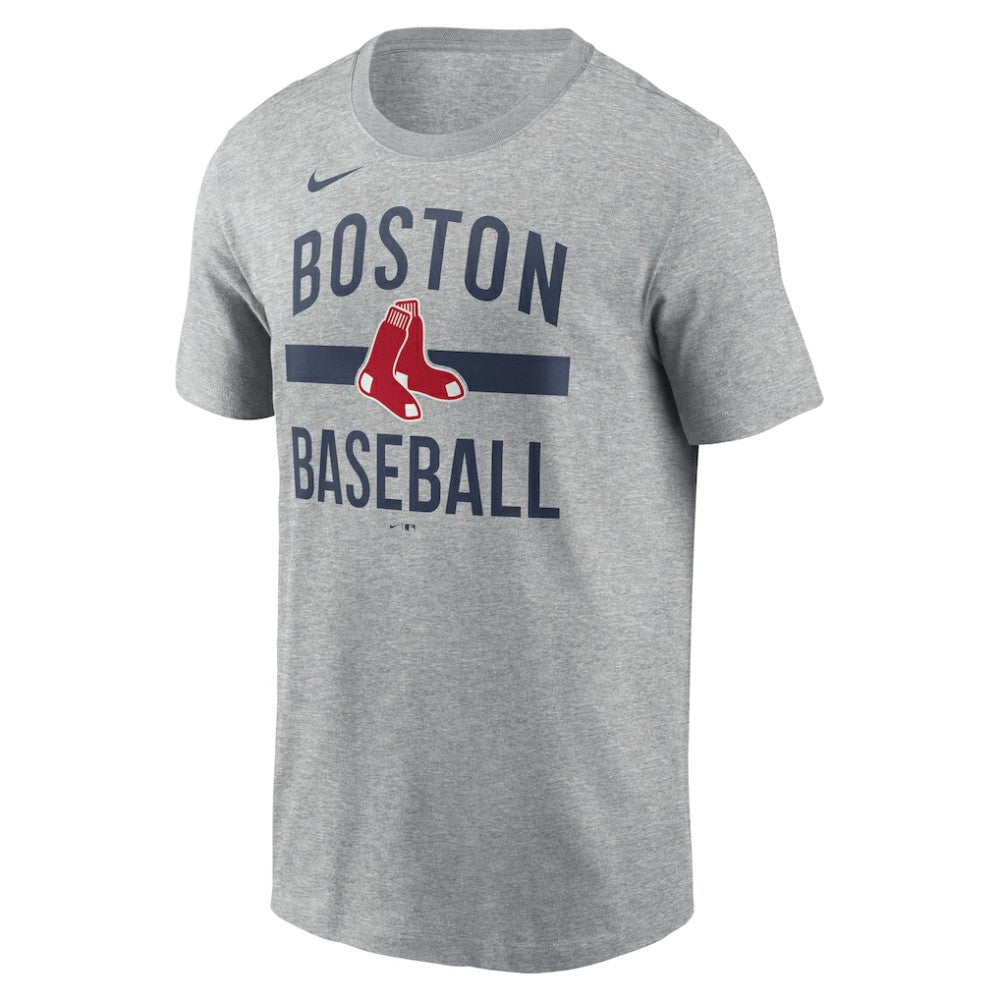 Boston Red Sox Nike  Arched T-Shirt - Heather Gray - Nike on Sale