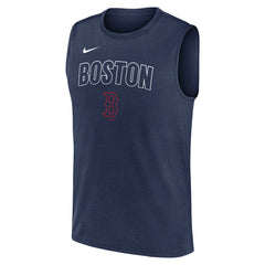 Boston Red Sox Nike Knockout Dri-FIT Muscle Tank Top - Navy - Nike Lifestyle