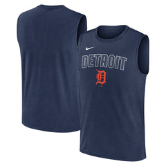 Detroit Tigers Nike Knockout Dri-FIT Muscle Tank Top - Navy - Nike Lifestyle