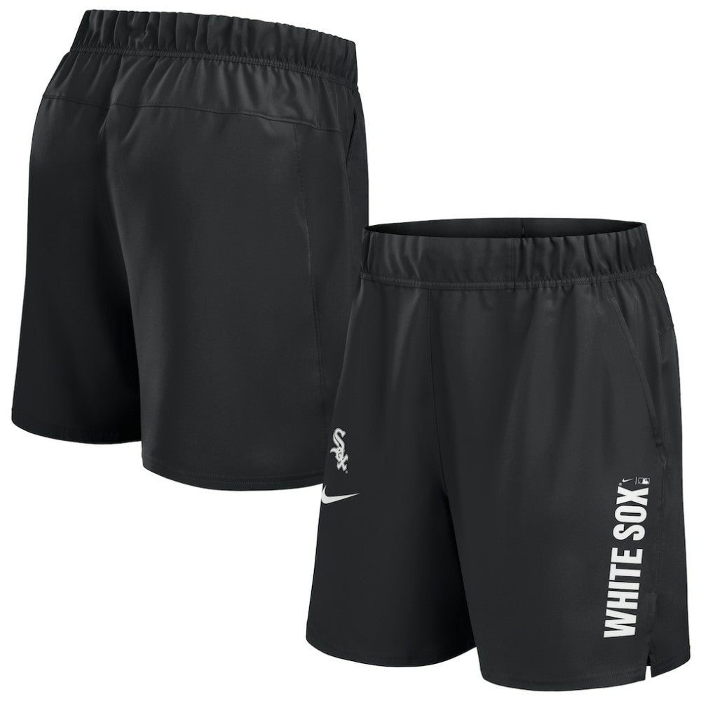 Chicago White Sox Nike Woven Victory Dri-FIT Shorts - Black - Nike Discount