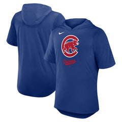 Chicago Cubs Nike Tri-Blend Hoodie T-Shirt - Royal - Nike on Sale