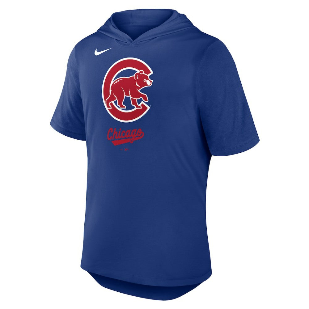 Chicago Cubs Nike Tri-Blend Hoodie T-Shirt - Royal - Nike on Sale