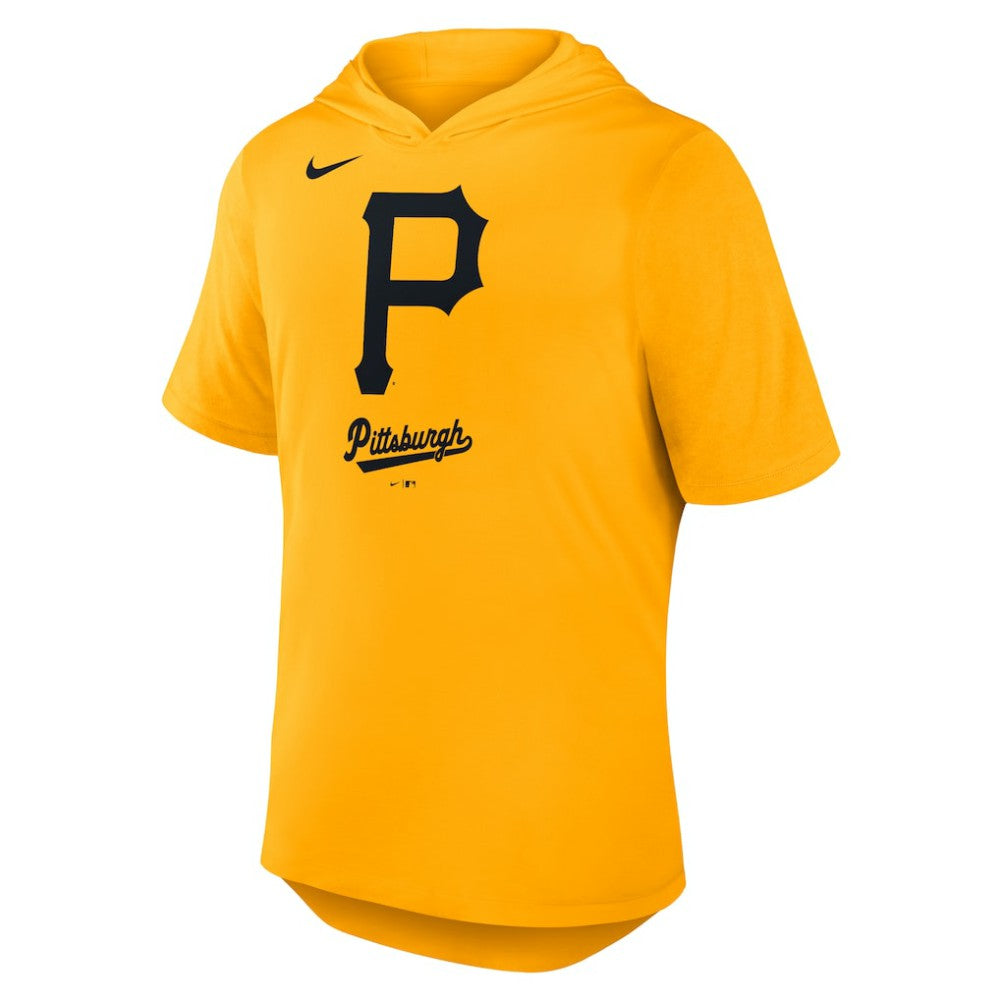 Pittsburgh Pirates Nike Tri-Blend Hoodie T-Shirt - Gold - Nike Online