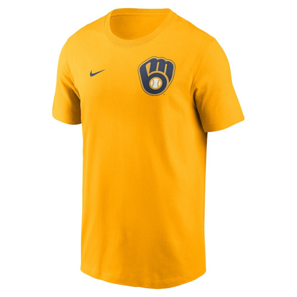 Milwaukee Brewers Nike 2-Hit T-Shirt - Gold - Nike Online
