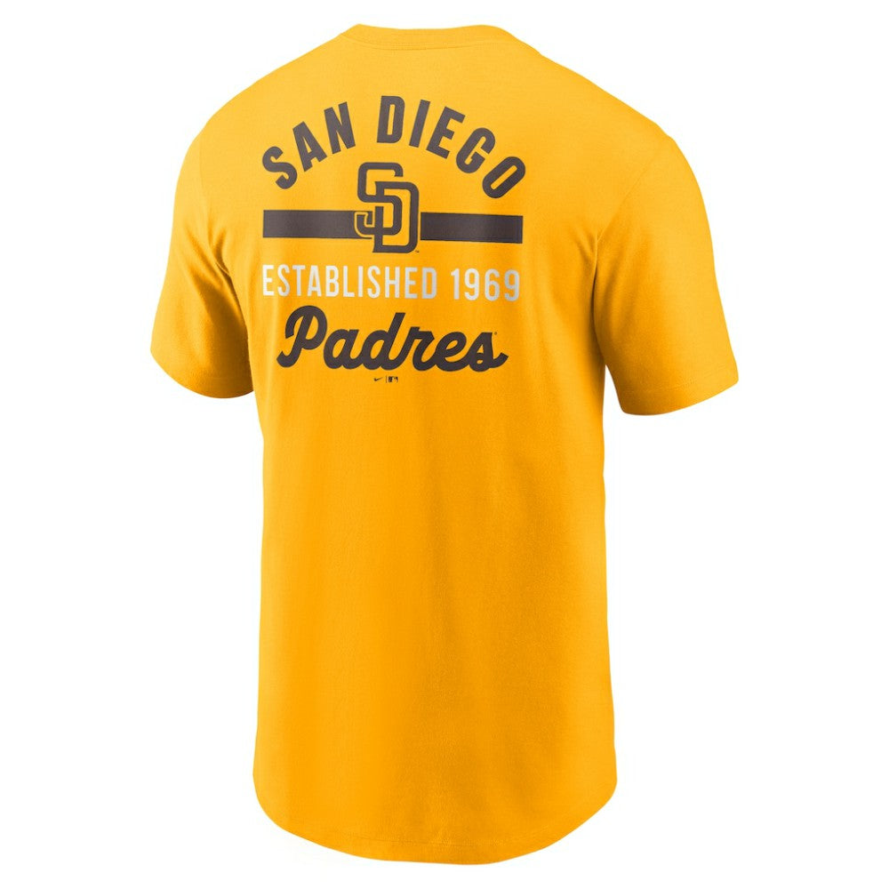 San Diego Padres Nike 2-Hit T-Shirt - Gold - Nike Lifestyle