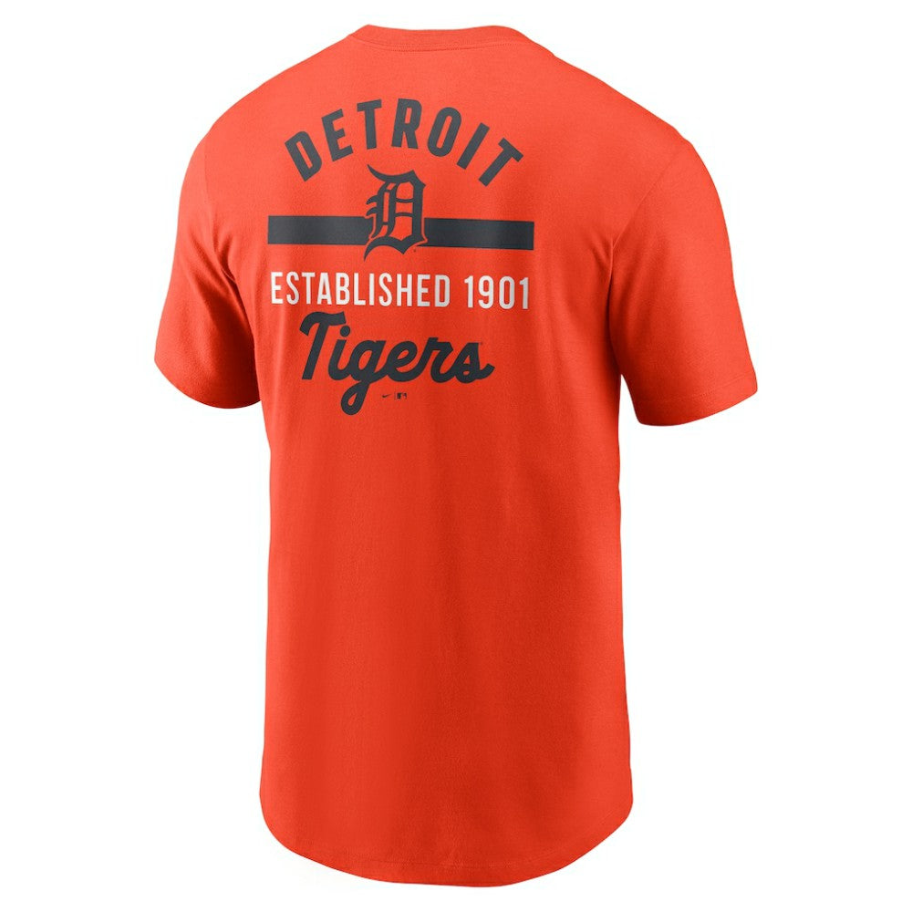 Detroit Tigers Nike 2-Hit T-Shirt - Orange - Nike Lifestyle