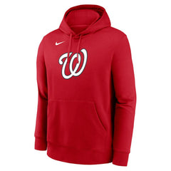 Washington Nationals Nike Logo Club Fleece Hoodie - Red - Nike Lifestyle