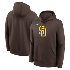 San Diego Padres Nike Logo Club Fleece Hoodie - Brown - Nike Lifestyle