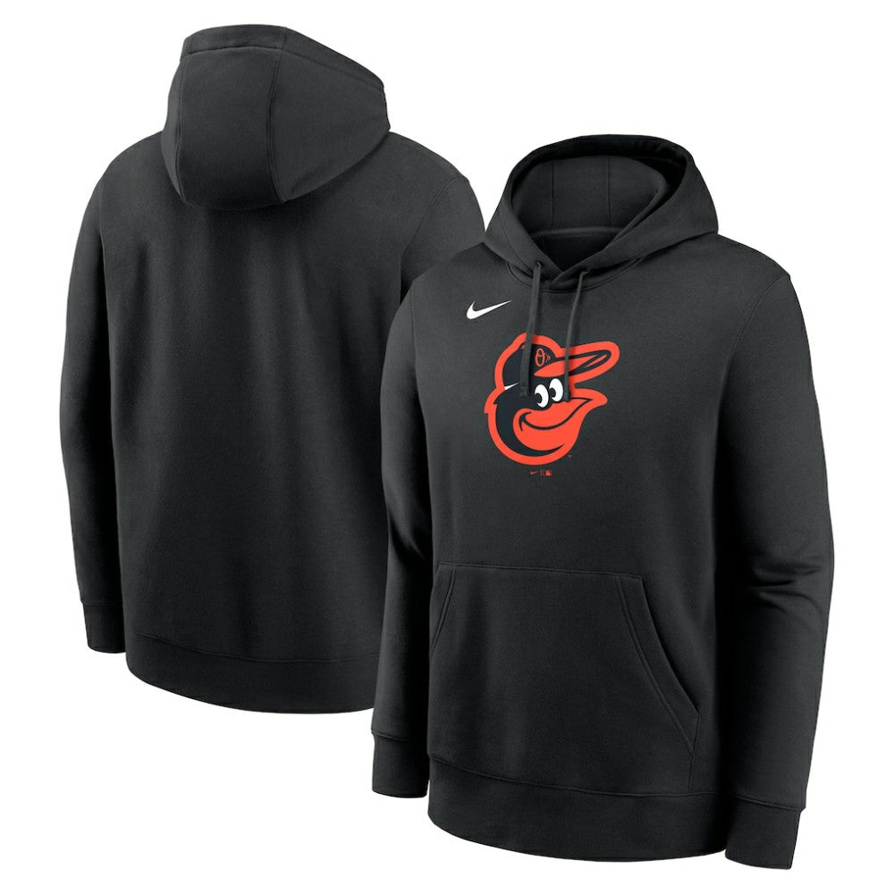Baltimore Orioles Nike Logo Club Fleece Hoodie - Black - Nike Sale