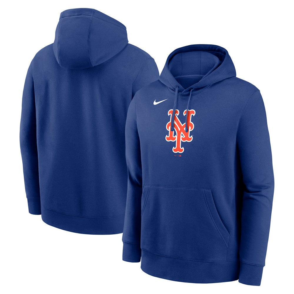 New York Mets Nike Logo Club Fleece Hoodie - Royal - Nike Lifestyle