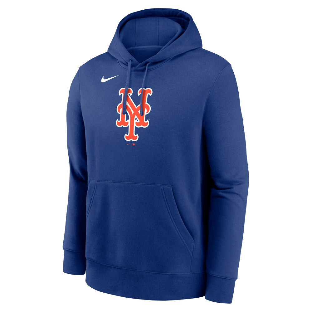 New York Mets Nike Logo Club Fleece Hoodie - Royal - Nike Lifestyle