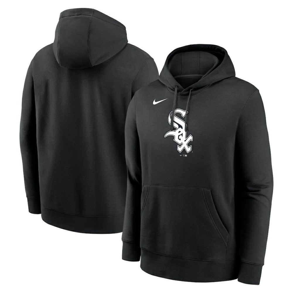 Chicago White Sox Nike Logo Club Fleece Hoodie - Black - Nike Sale