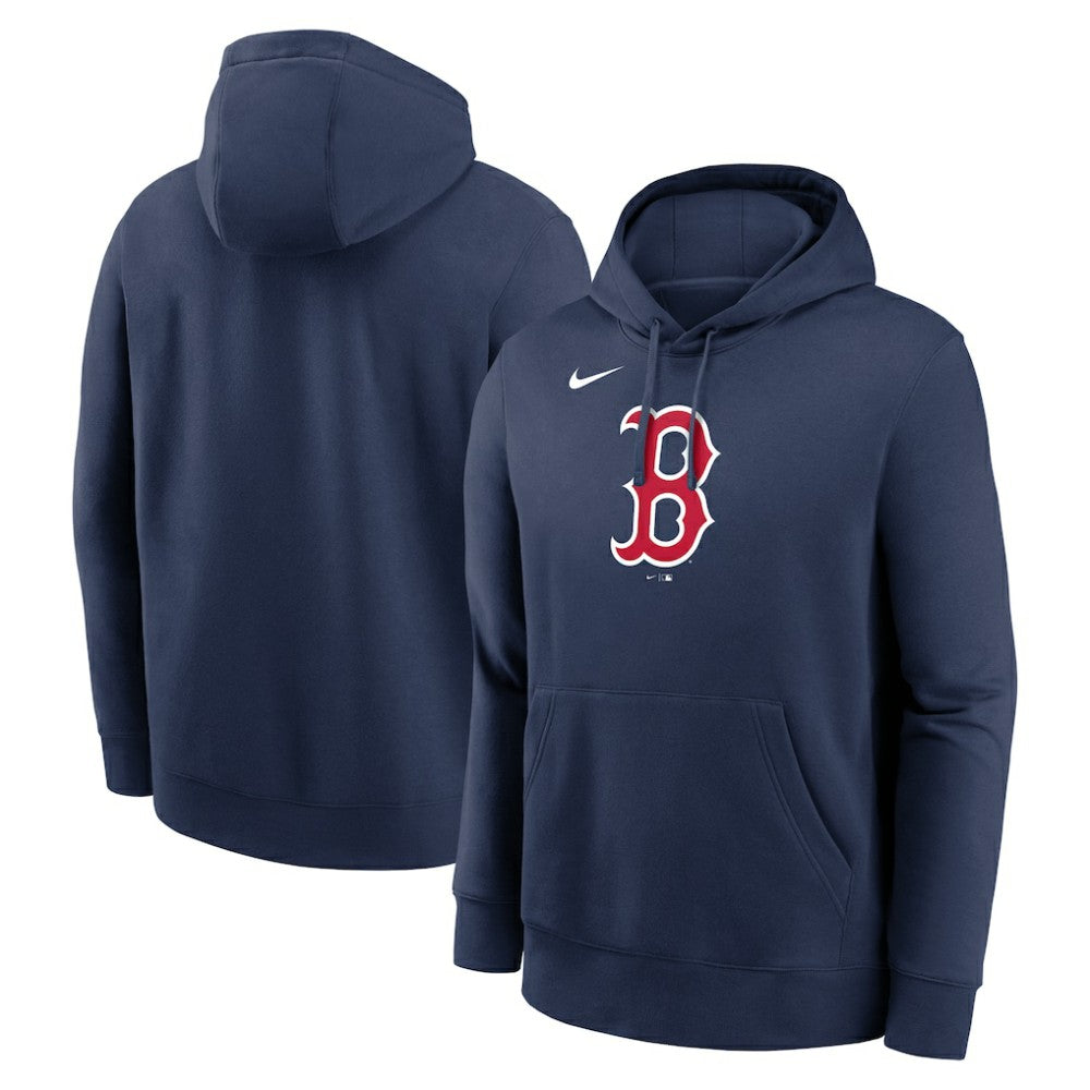 Boston Red Sox Nike Logo Club Fleece Hoodie - Navy - Nike Discount