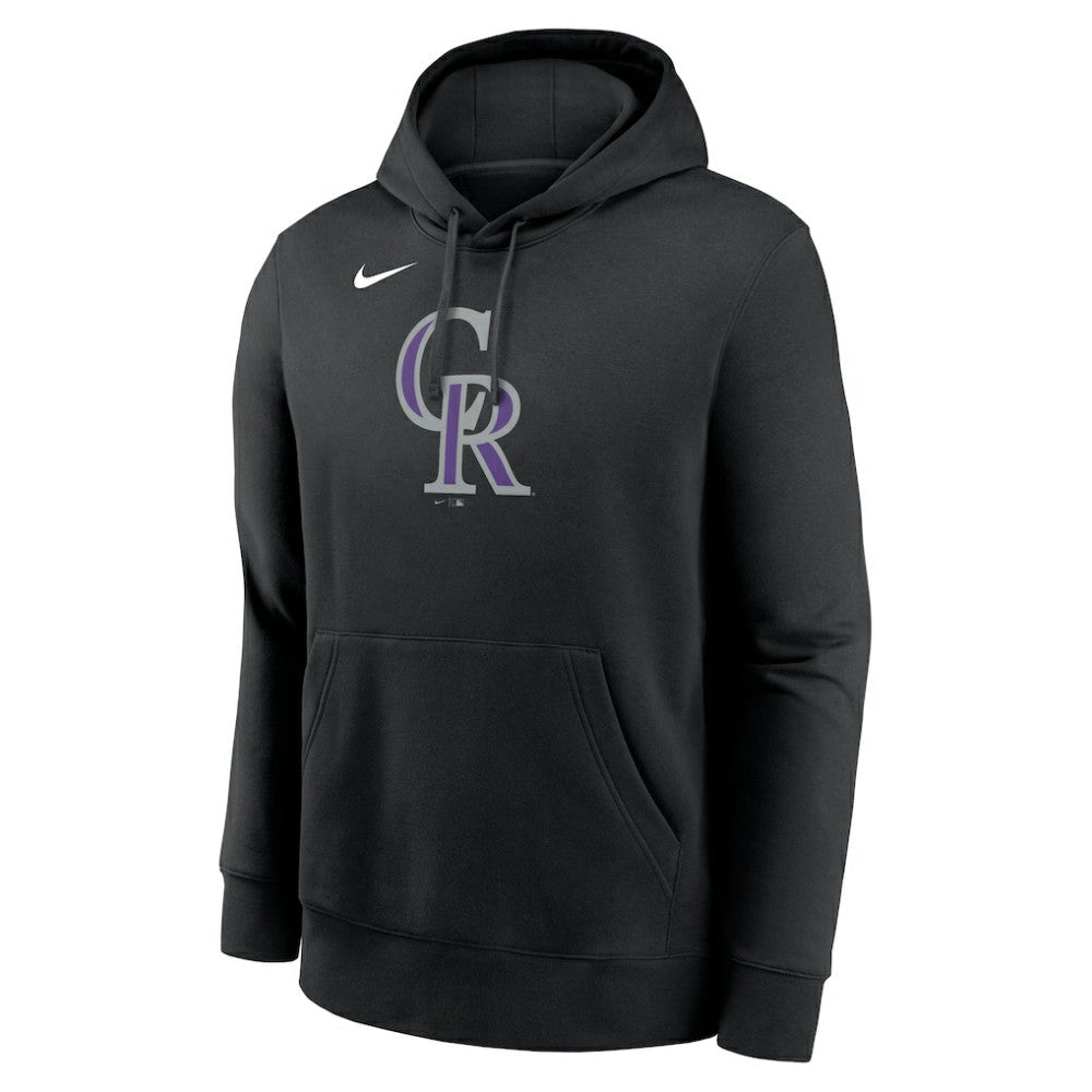 Colorado Rockies Nike Logo Club Fleece Hoodie - Black - Nike Discount