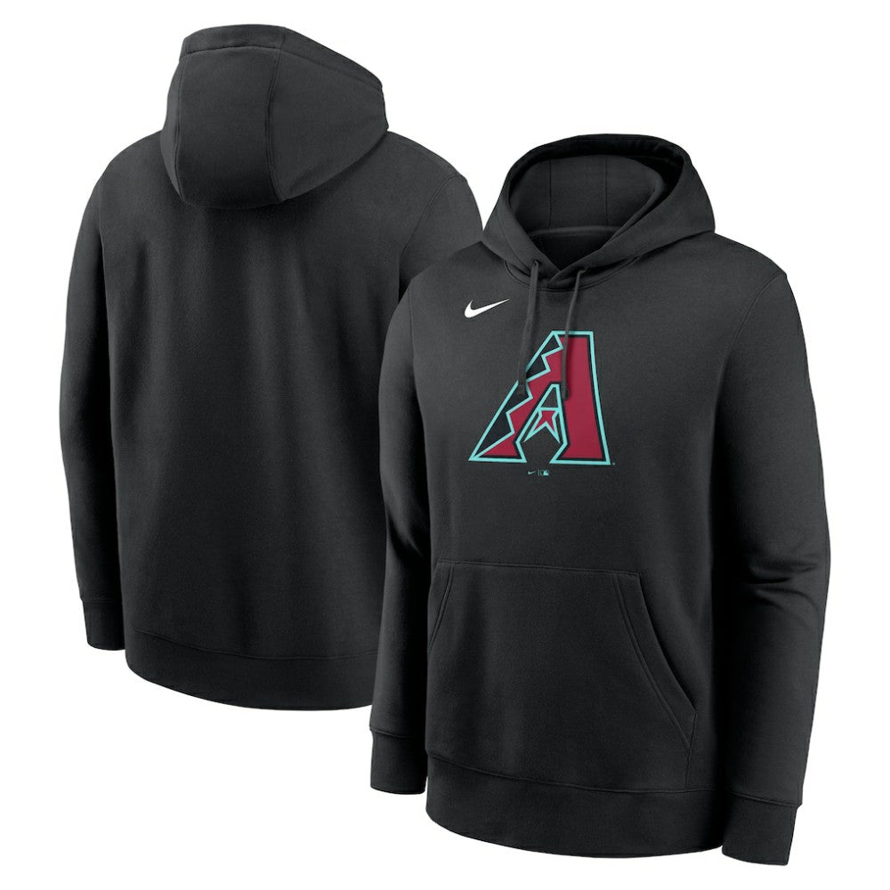 Arizona Diamondbacks Nike Logo Club Fleece Hoodie - Black - Nike Lifestyle