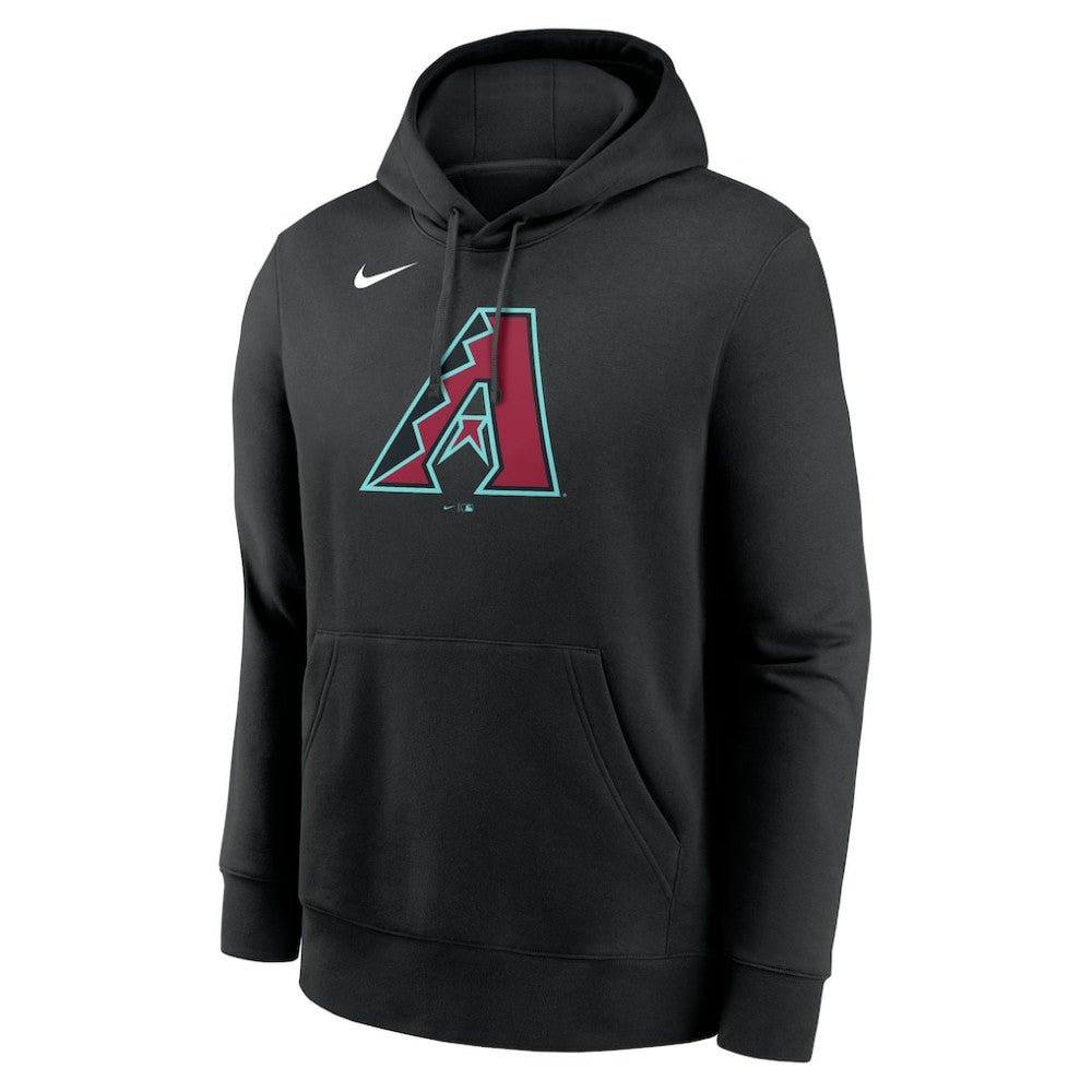 Arizona Diamondbacks Nike Logo Club Fleece Hoodie - Black - Nike Lifestyle