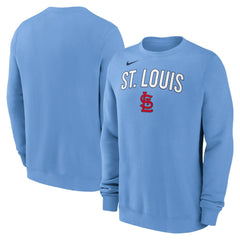 St. Louis Cardinals Nike Sweatshirt - Light Blue - Nike Discount