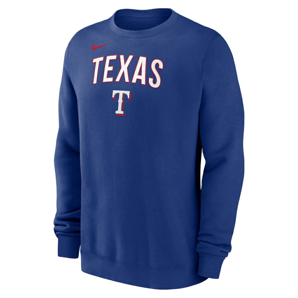 Texas Rangers Nike Sweatshirt - Royal - Nike Lifestyle