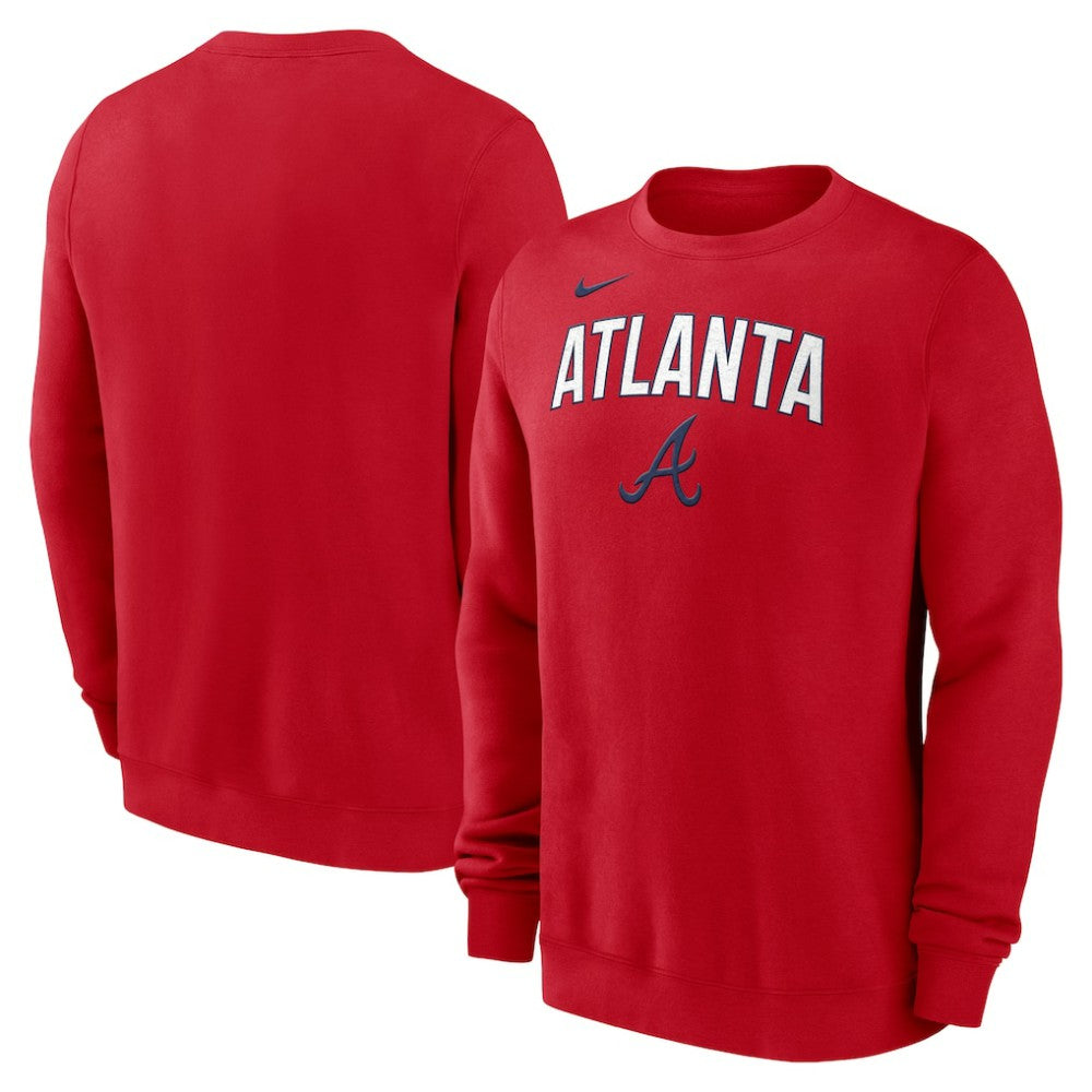 Atlanta Braves Nike Sweatshirt - Red - Nike Discount