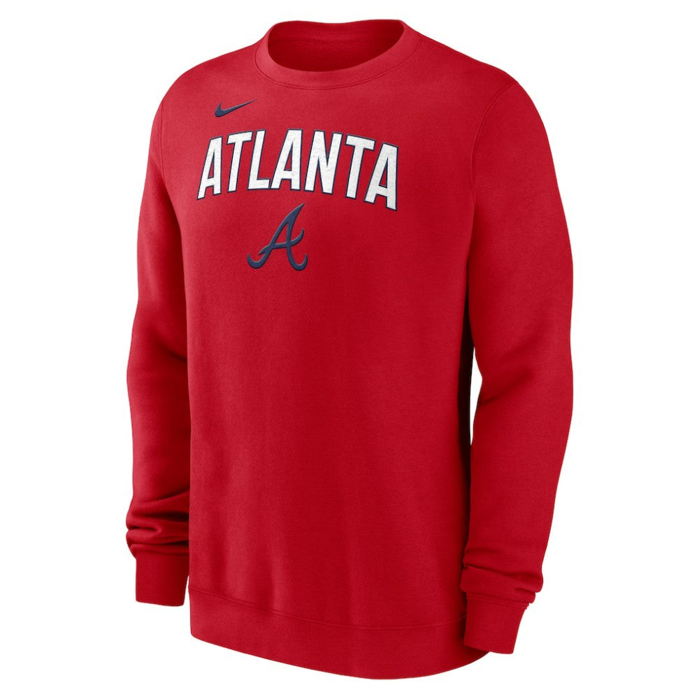 Atlanta Braves Nike Sweatshirt - Red - Nike Discount