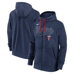 Minnesota Twins Nike Knockout Script Full-Zip Hoodie - Navy - Nike Online
