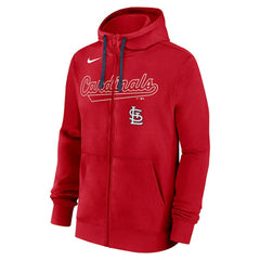 St. Louis Cardinals Nike Knockout Script Full-Zip Hoodie - Red - Nike Sale