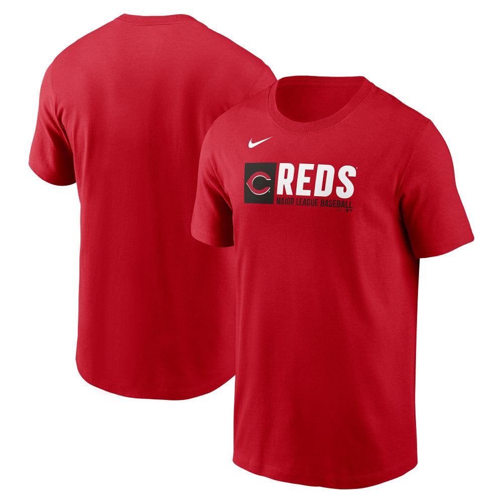 Cincinnati Reds Nike Team Block T-Shirt - Red - Nike Discount