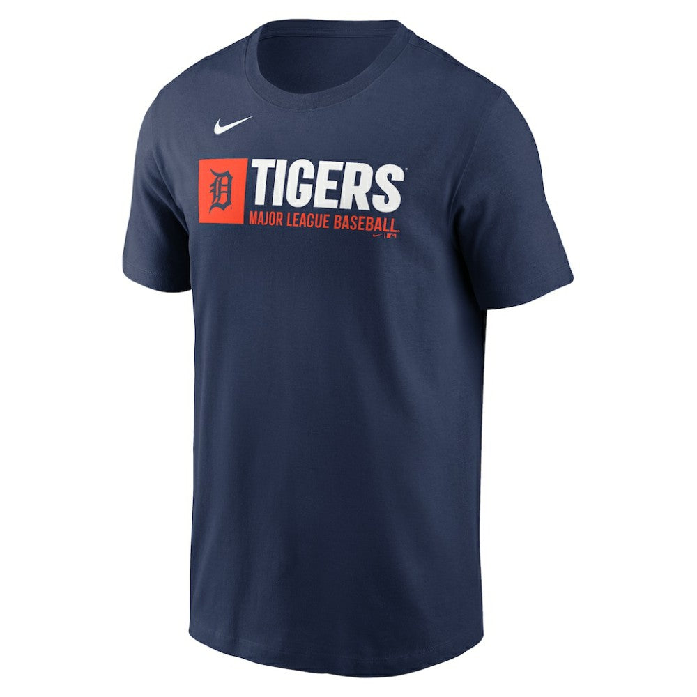 Detroit Tigers Nike Team Block T-Shirt - Navy - Nike Sale