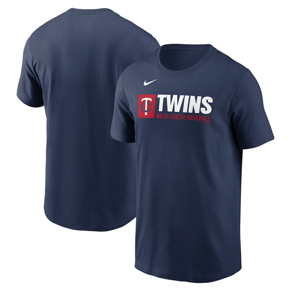 Minnesota Twins Nike Team Block T-Shirt - Navy - Nike Discount