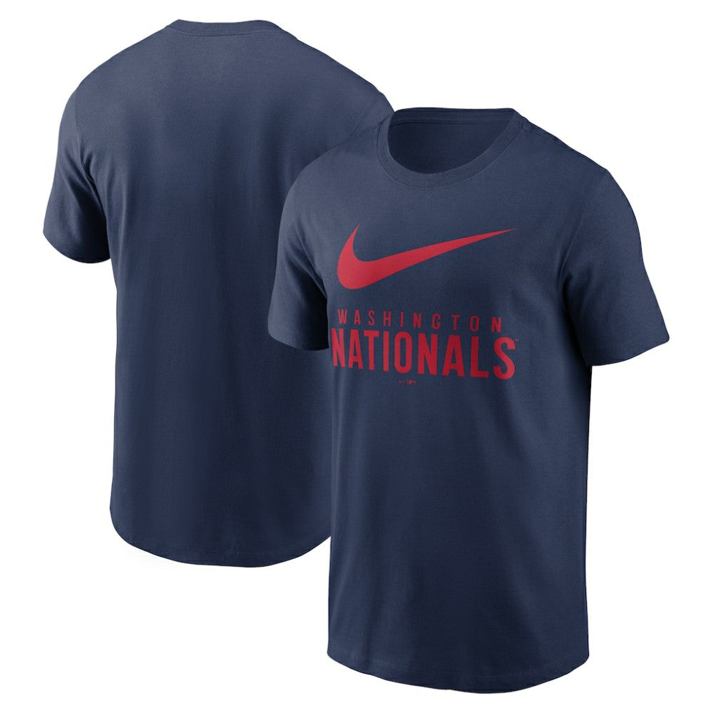 Washington Nationals Nike Swoosh T-Shirt - Navy - Nike on Sale