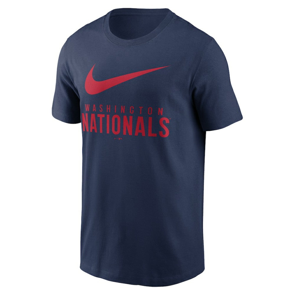 Washington Nationals Nike Swoosh T-Shirt - Navy - Nike on Sale