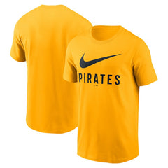 Pittsburgh Pirates Nike Swoosh T-Shirt - Gold - Nike on Sale