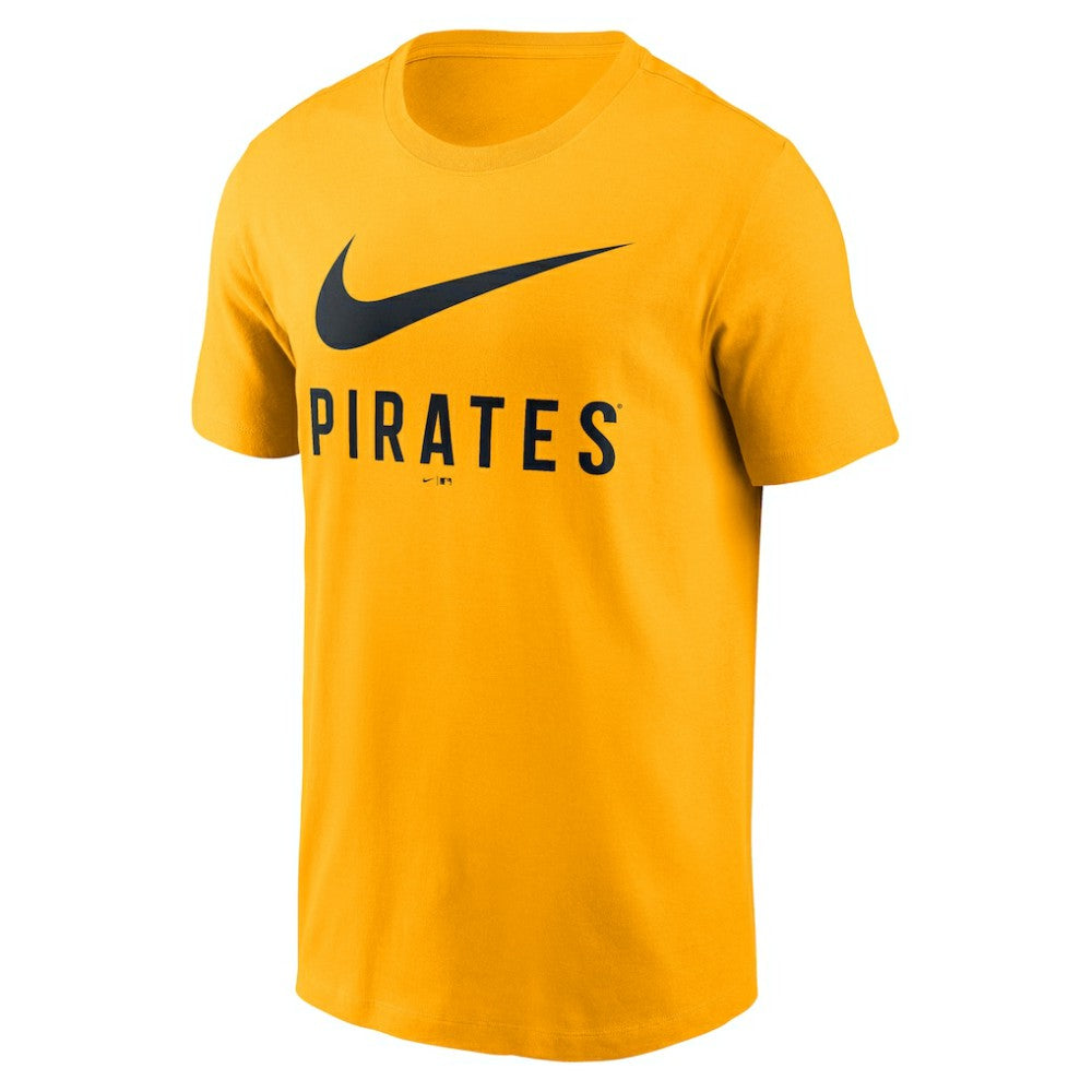 Pittsburgh Pirates Nike Swoosh T-Shirt - Gold - Nike on Sale
