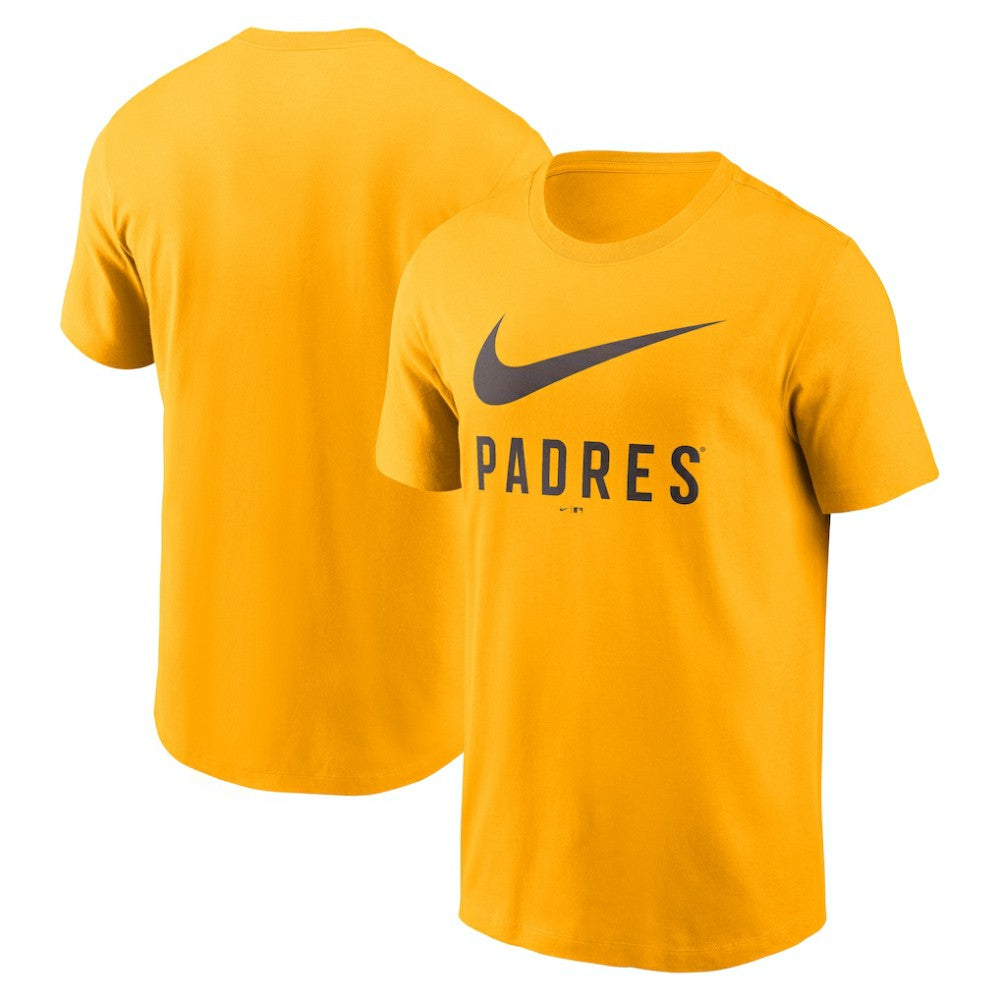 San Diego Padres Nike Swoosh T-Shirt - Gold - Nike Lifestyle