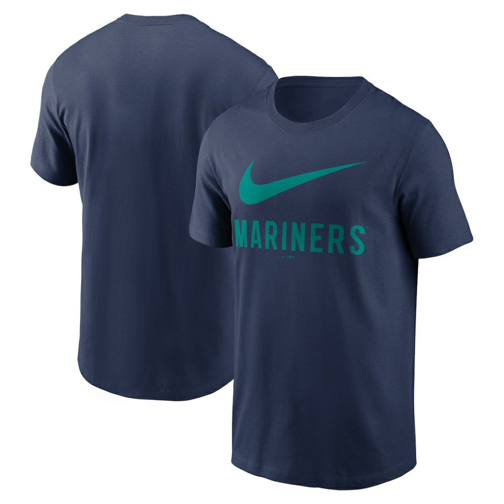 Seattle Mariners Nike Swoosh T-Shirt - Navy - Nike Discount