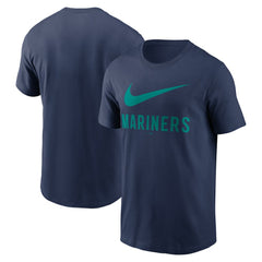 Seattle Mariners Nike Swoosh T-Shirt - Navy - Nike Discount