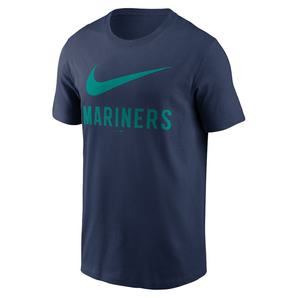 Seattle Mariners Nike Swoosh T-Shirt - Navy - Nike Discount