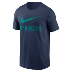 Seattle Mariners Nike Swoosh T-Shirt - Navy - Nike Discount
