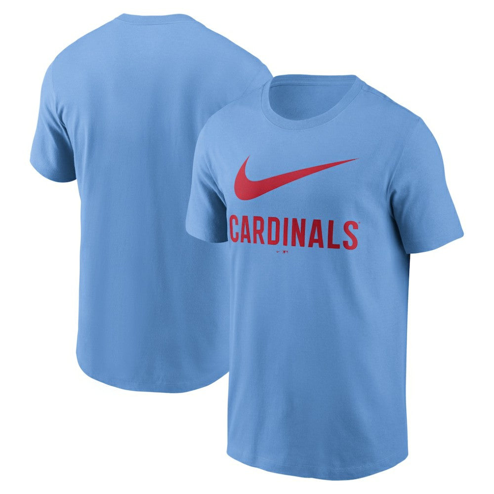 St. Louis Cardinals Nike Swoosh T-Shirt - Light Blue - Nike Online