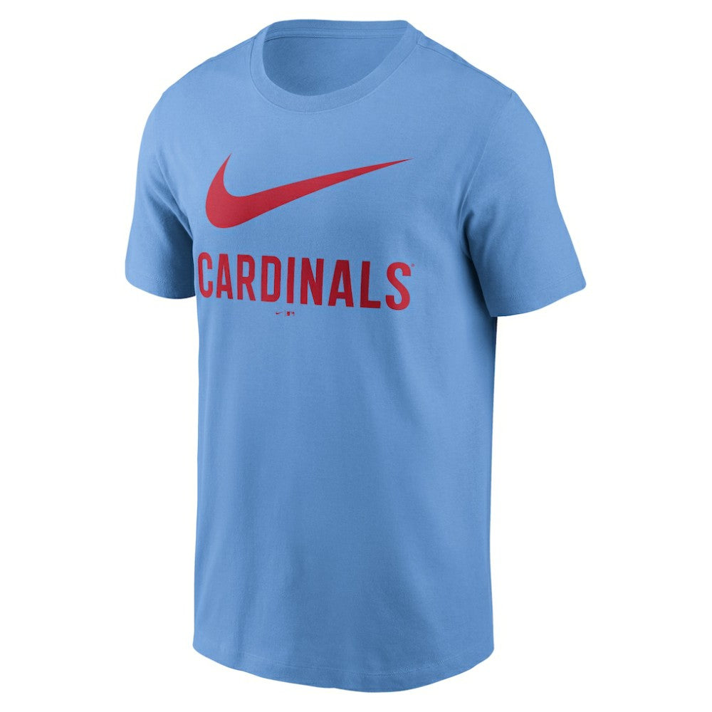 St. Louis Cardinals Nike Swoosh T-Shirt - Light Blue - Nike Online