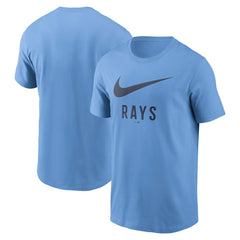 Tampa Bay Rays Nike Swoosh T-Shirt - Light Blue - Nike on Sale
