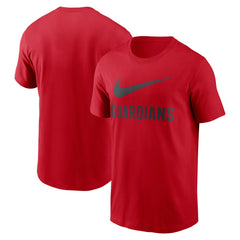 Cleveland Guardians Nike Swoosh T-Shirt - Red - Nike on Sale