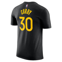 Stephen Curry Golden State Warriors Jordan Brand Statement Edition Name & Number T-Shirt Black